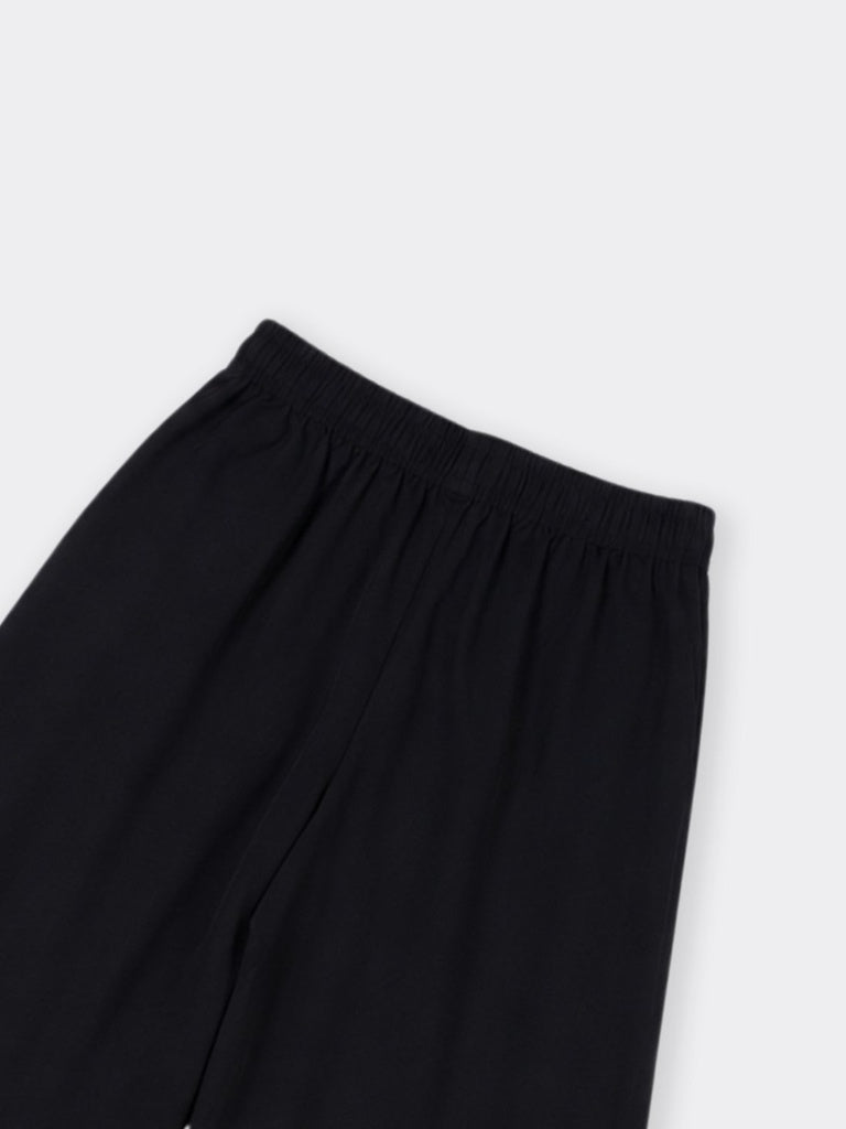 Utsa Black Solid Palazzos