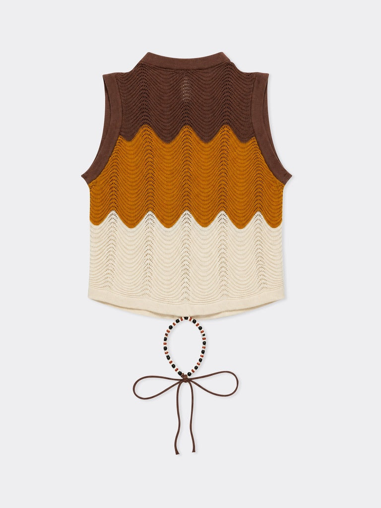 Nuon Multicolor Bead-Detail Cotton-Blend Top