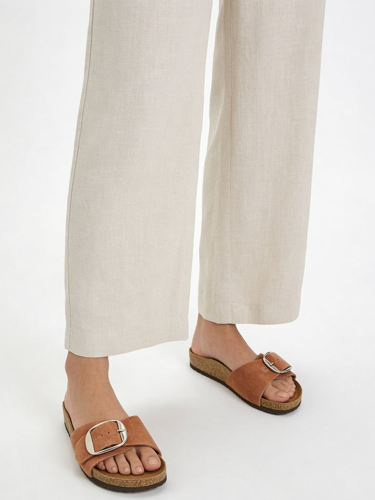 LUNA BLU Rust Buckle Slides