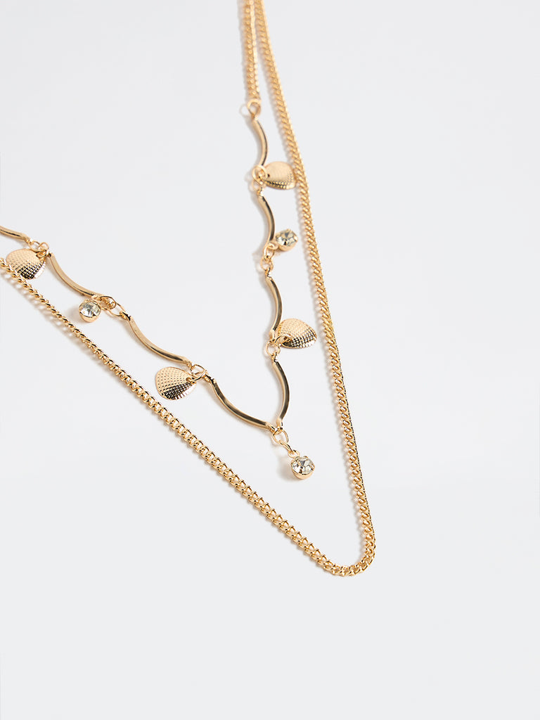 Westside Accessories Gold Layered Chain Necklace