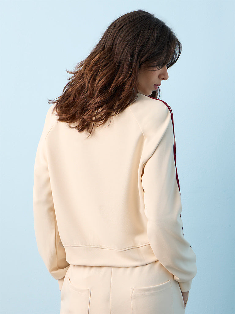 Nuoflexx Cream Striped Jacket