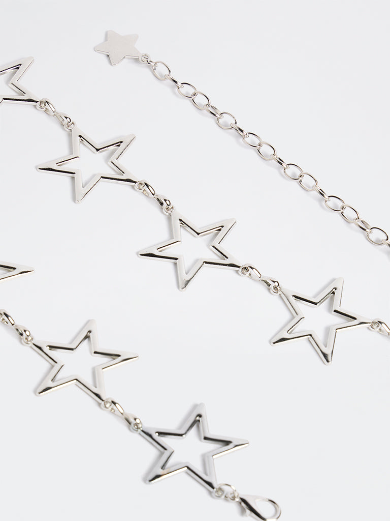 Westside Accessories Silver Star Link Belt