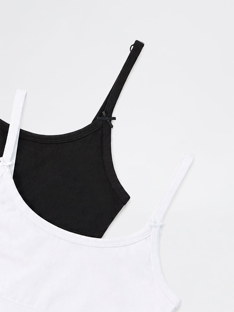 Superstar 2-Pack Cotton-Blend Crop Top Bra