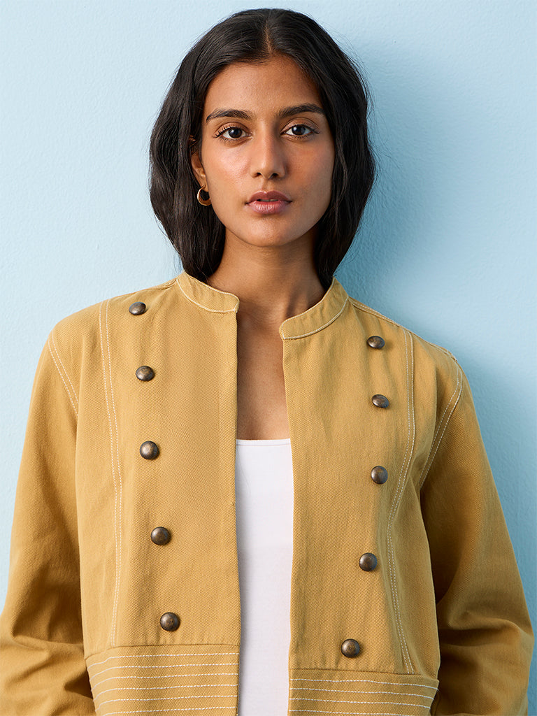 LOV Mustard Button Detailed Jacket