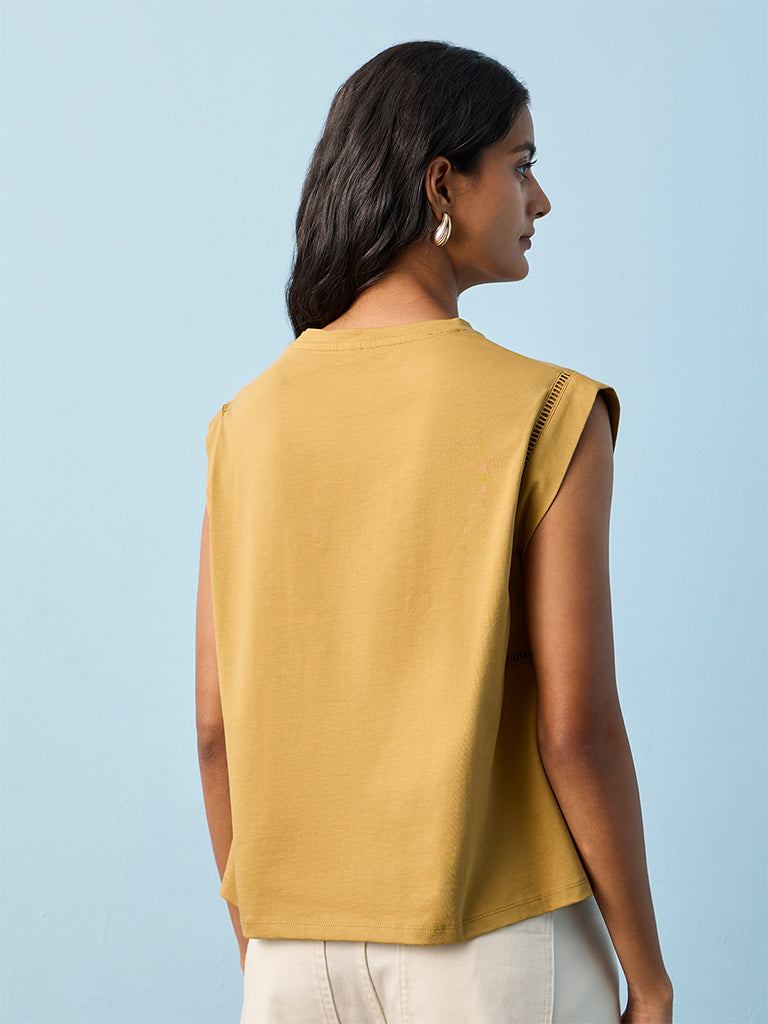 LOV Khaki Cotton Top