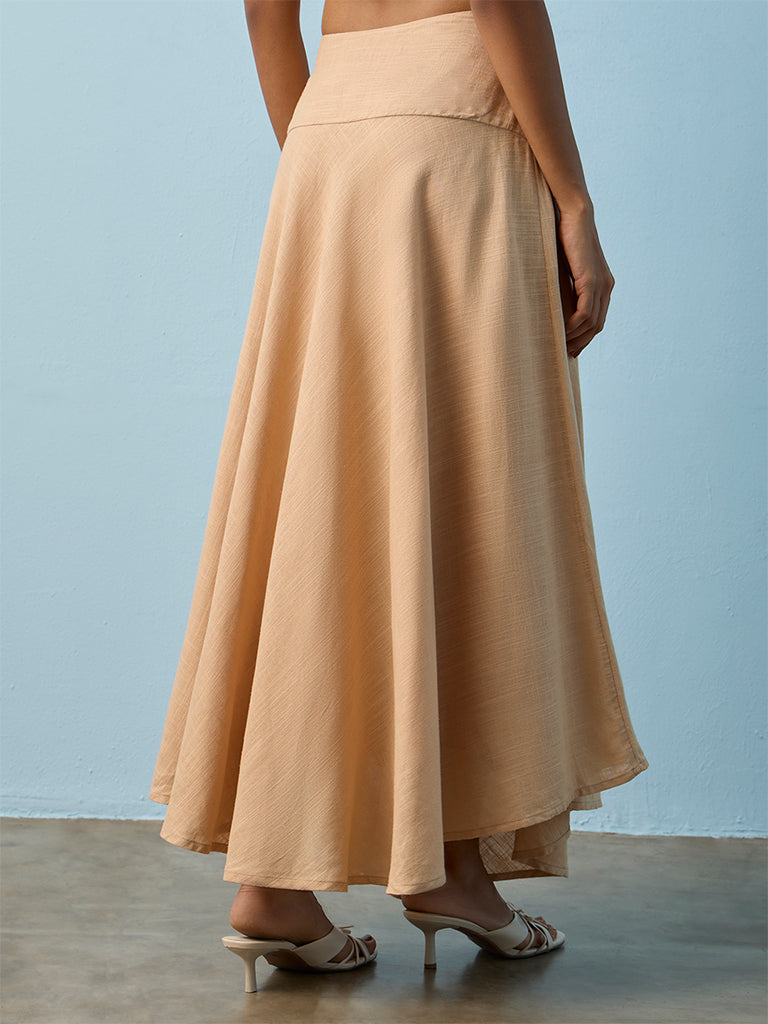 LOV Beige High-Rise Skirt