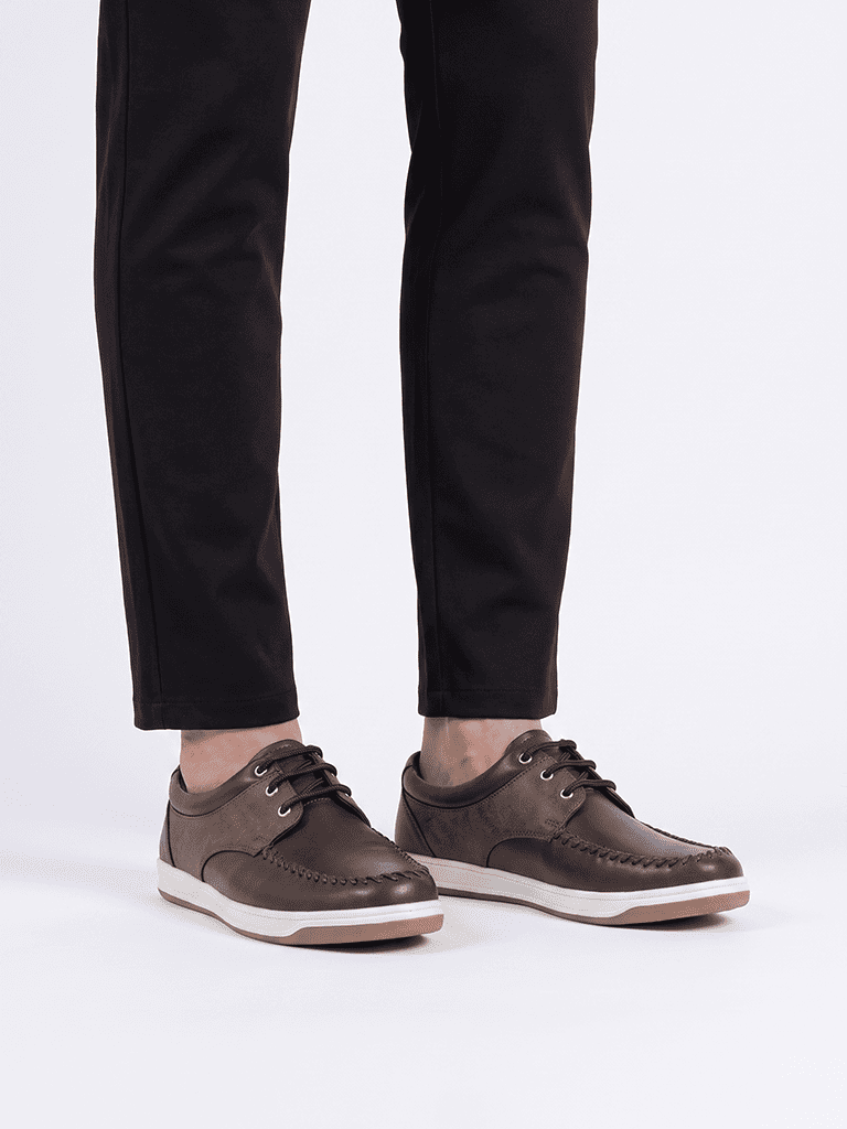 SOLEPLAY Brown Lace-Up Shoes