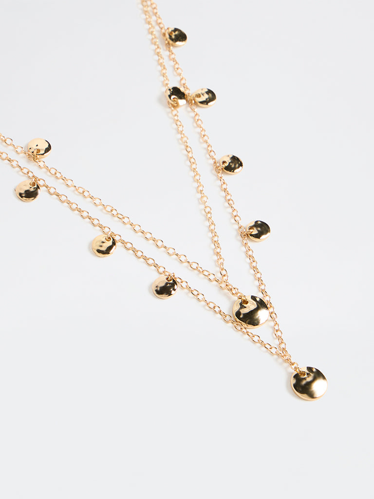 Westside Accessories Gold Layered Necklace - Pack of 2
