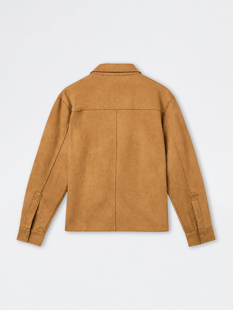 Ascot Tan Relaxed-Fit Suede Jacket