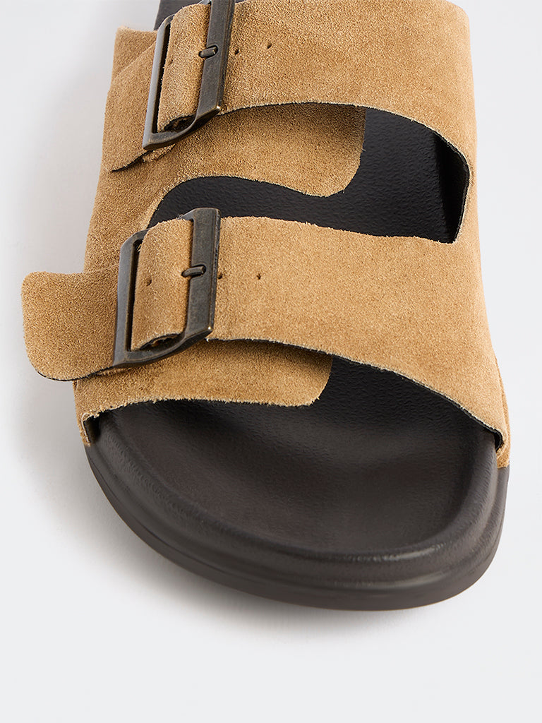 SOLEPLAY Dark Brown Slip-On Sandals