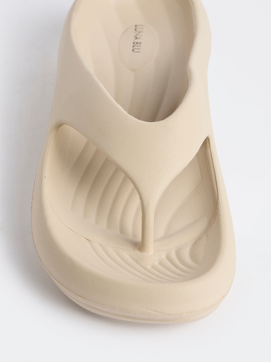 LUNA BLU Beige Comfort Flip-Flops