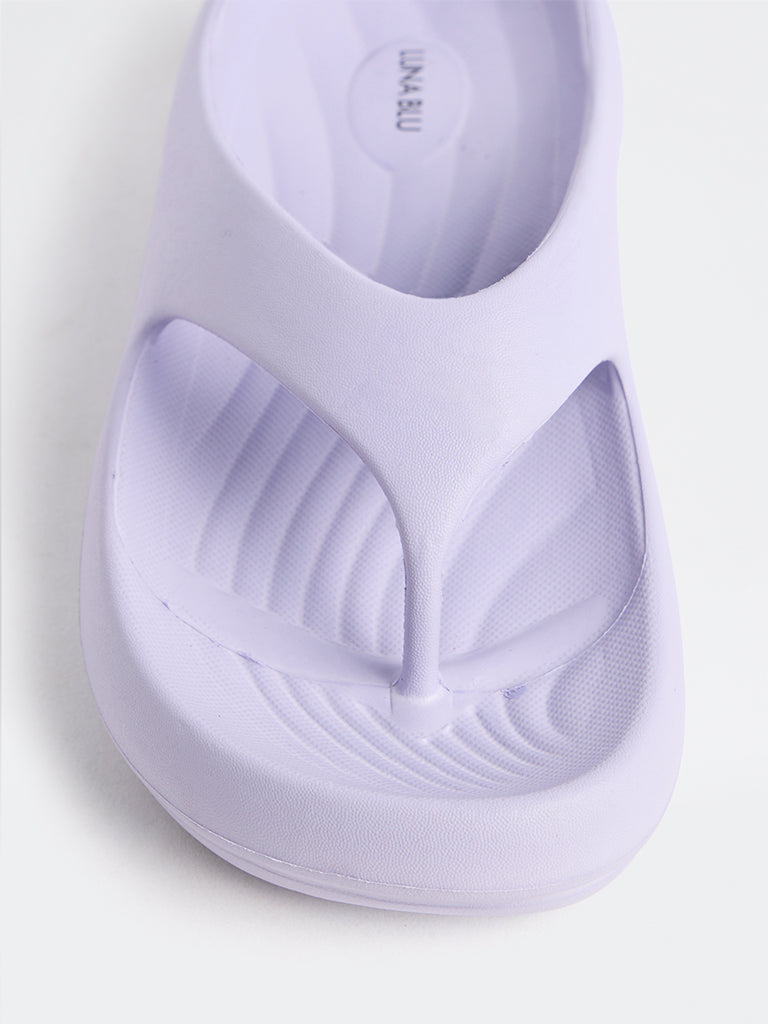 LUNA BLU Lilac Comfort Flip-Flops