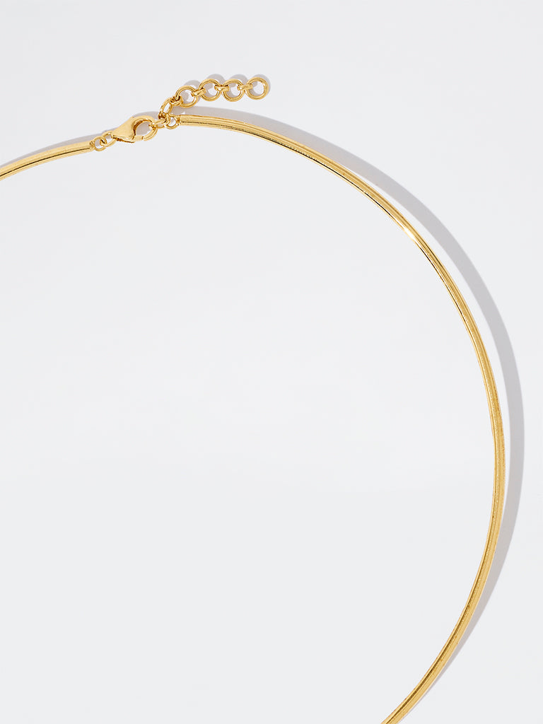 Lab Diamond Pear Pendant Omega Necklace