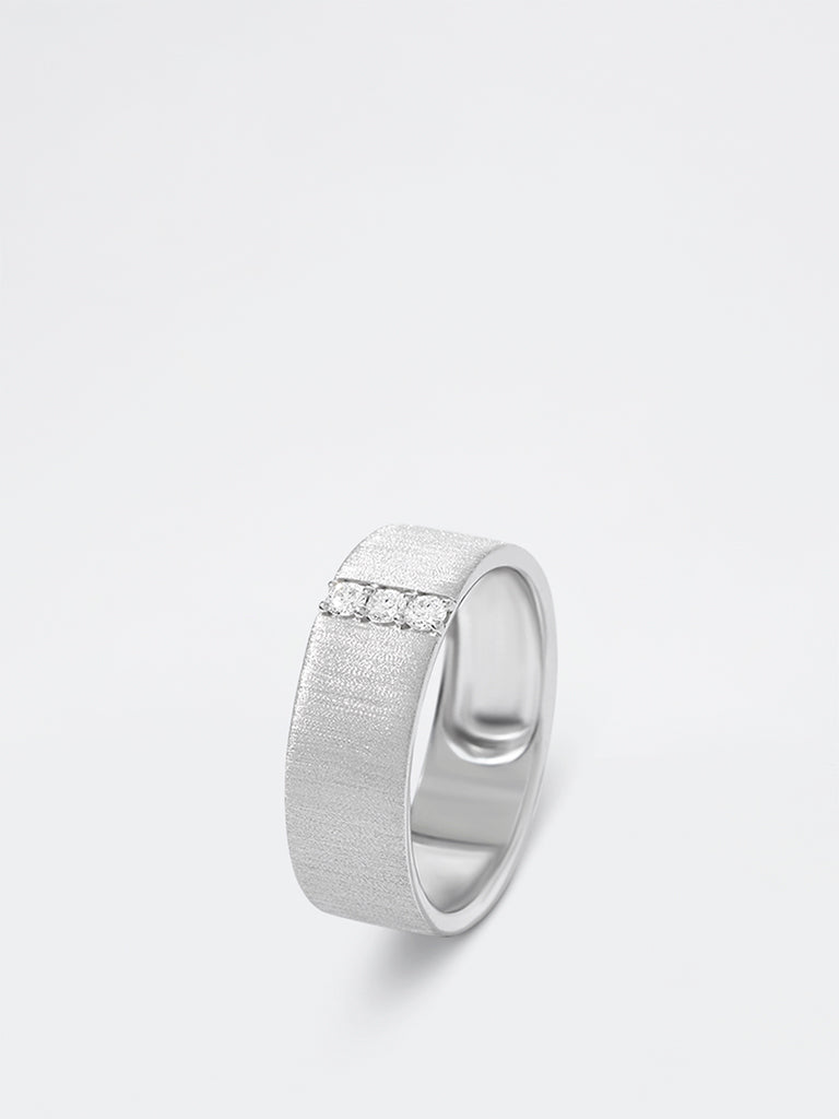 Men's 3 Lab Diamond Band Ring