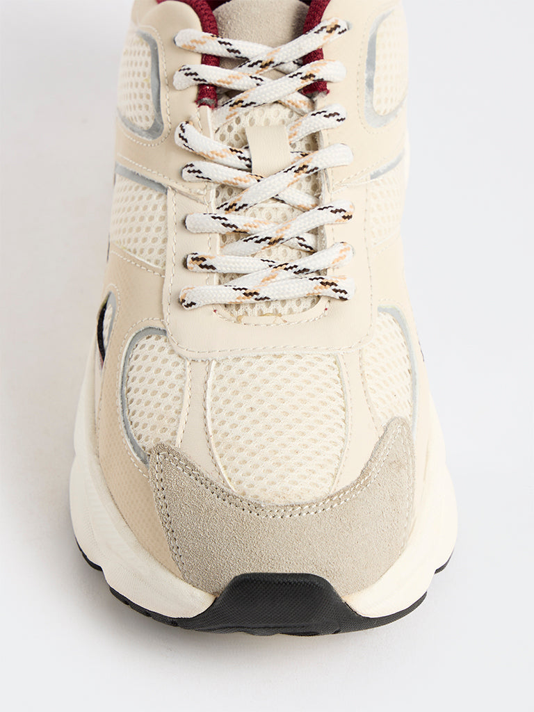 LUNA BLU Cream Chunky Sneakers