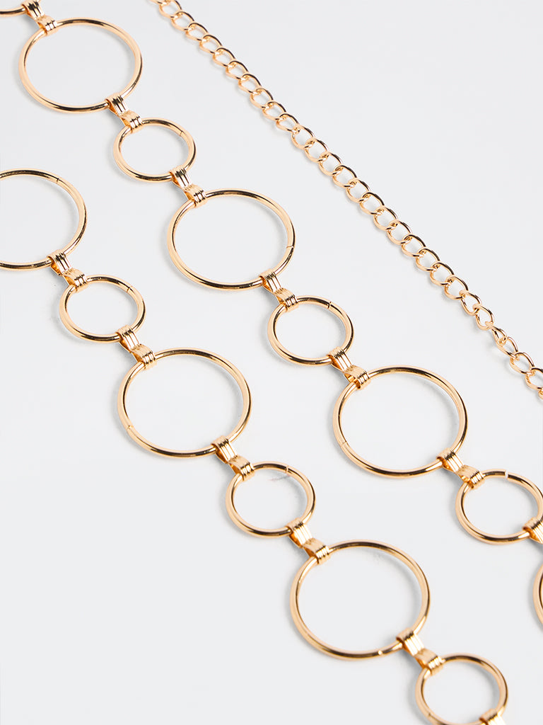 Westside Accessories Gold Metal Link Belt