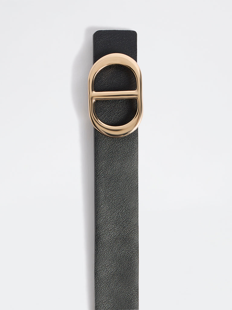 Westside Accessories Black Double-D Buckle Belt