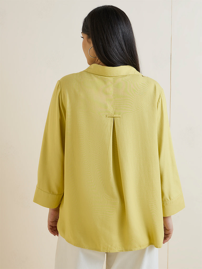 Gia Yellow Solid Shirt