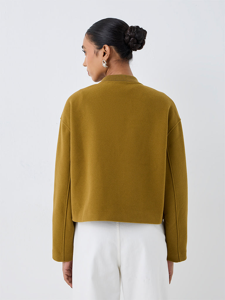Wardrobe Dark Mustard Felted Jacket