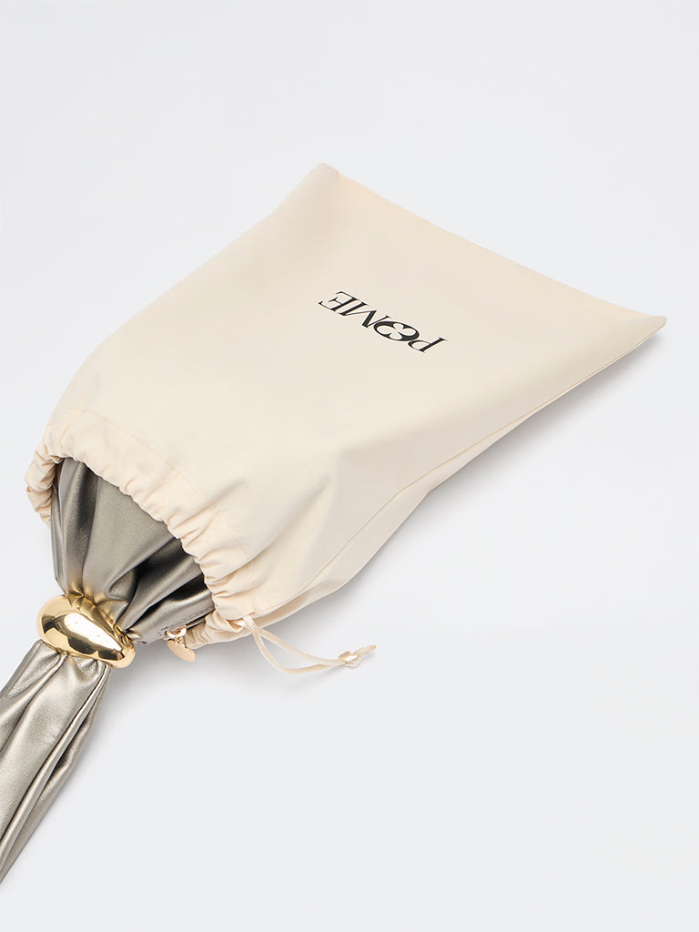 Pome Luxe Roma Wristlet Leather Clutch