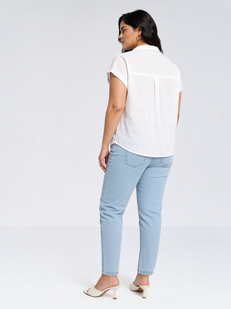 Gia Blue Skinny-Fit High-Rise Denim Jeggings