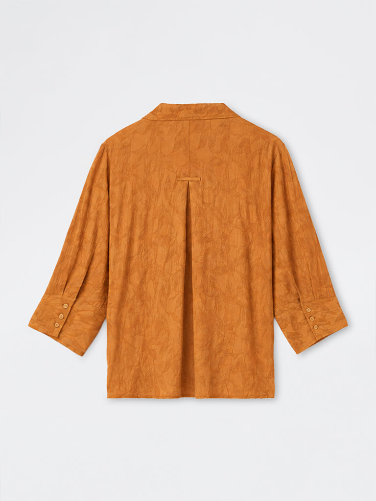 Gia Rust Botanical Jacquard Shirt