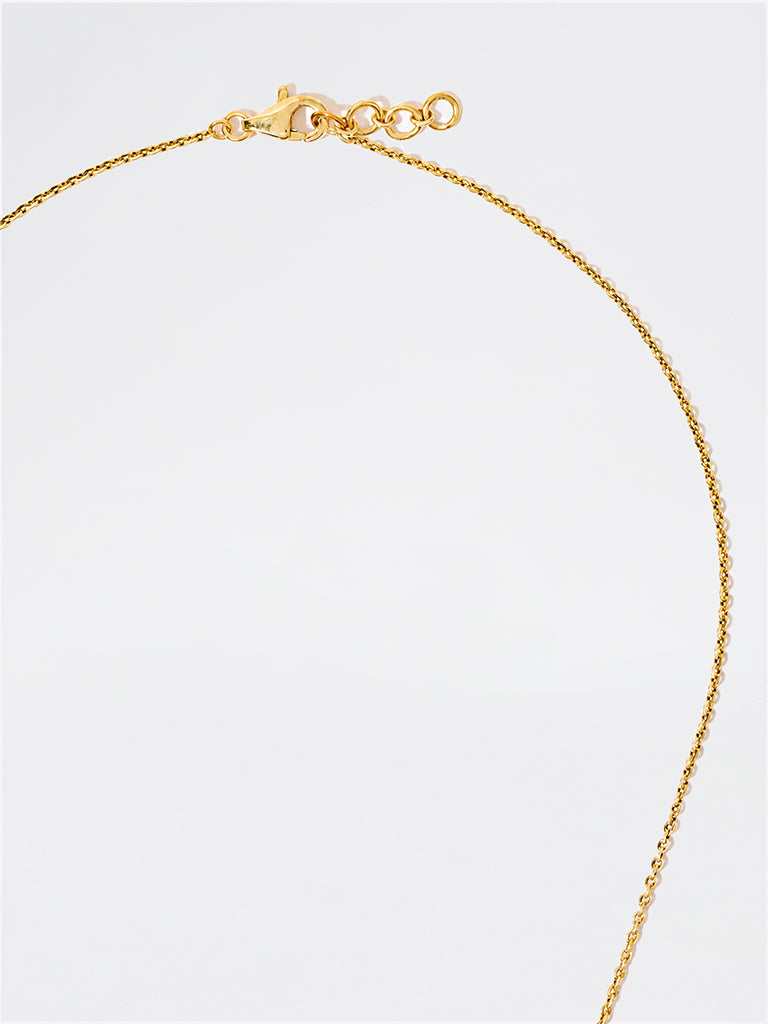 Pome Luxe Gold Triple Lab Diamond Necklace