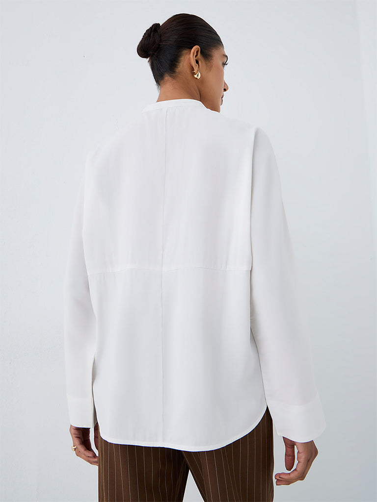 Wardrobe Ivory Solid Blouse