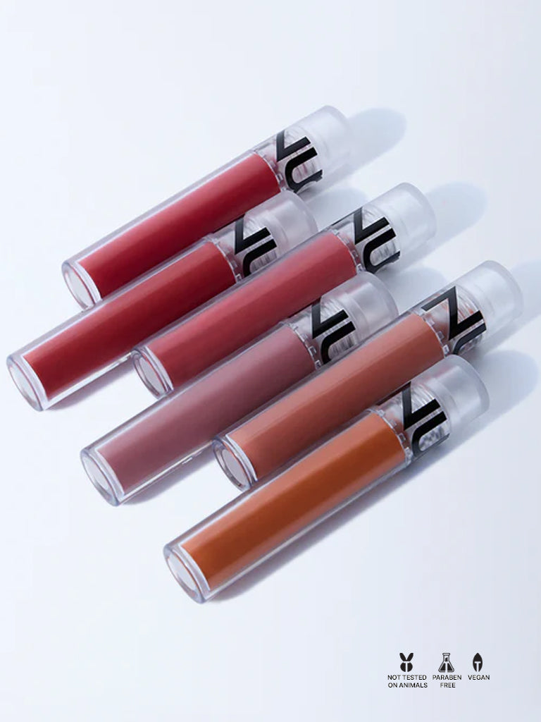 Nuon Liquid Matte Crimson R-02 Lipstick - 4.4 ml