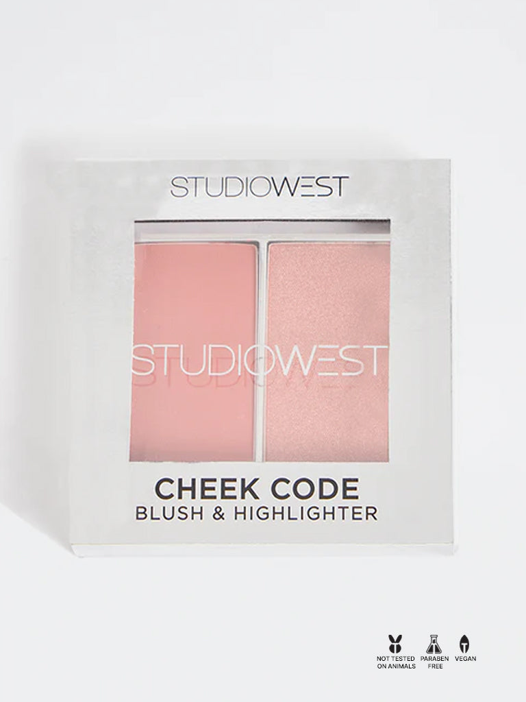 Studiowest Cheek Code Rosy Rush Highlighter and Blush Set - 11 gm