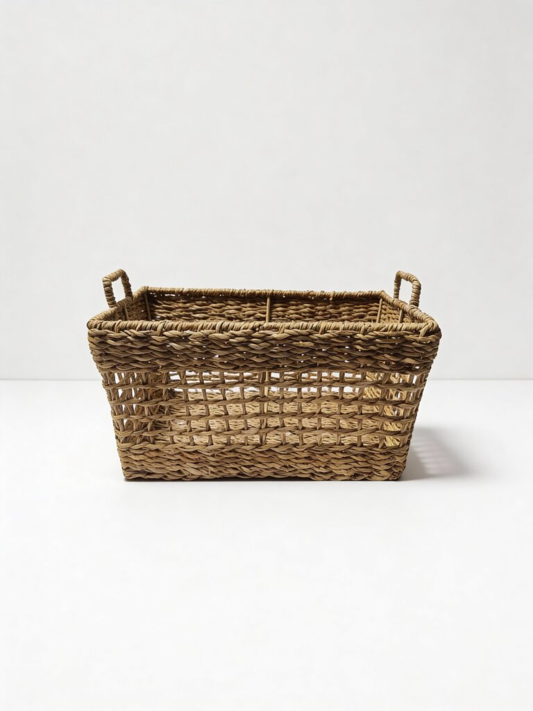 Westside Home Brown Open Weave Basket