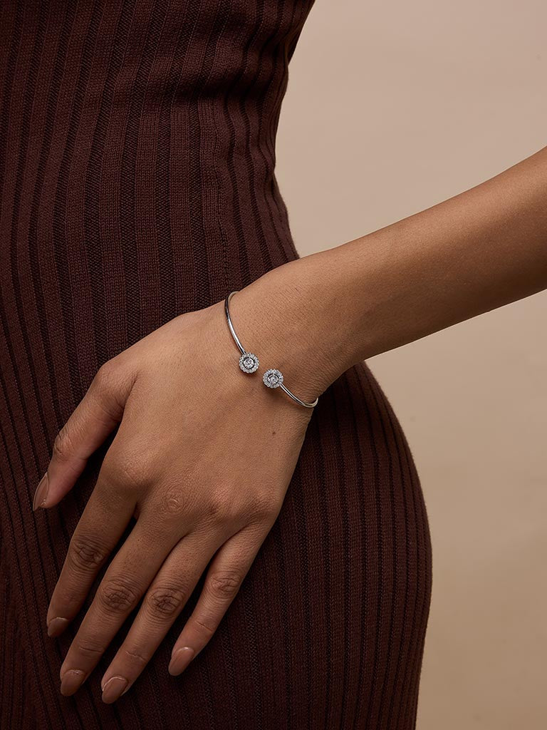 Westside X Pome Lumina Solitaire Lab Diamond Bangle Bracelet