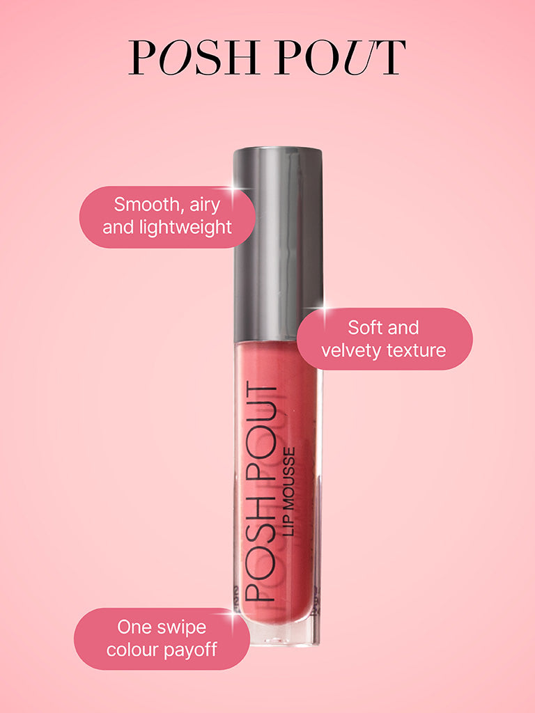 Studiowest Posh Pout Think Pink P-01 Lip Mousse - 4.2 ml