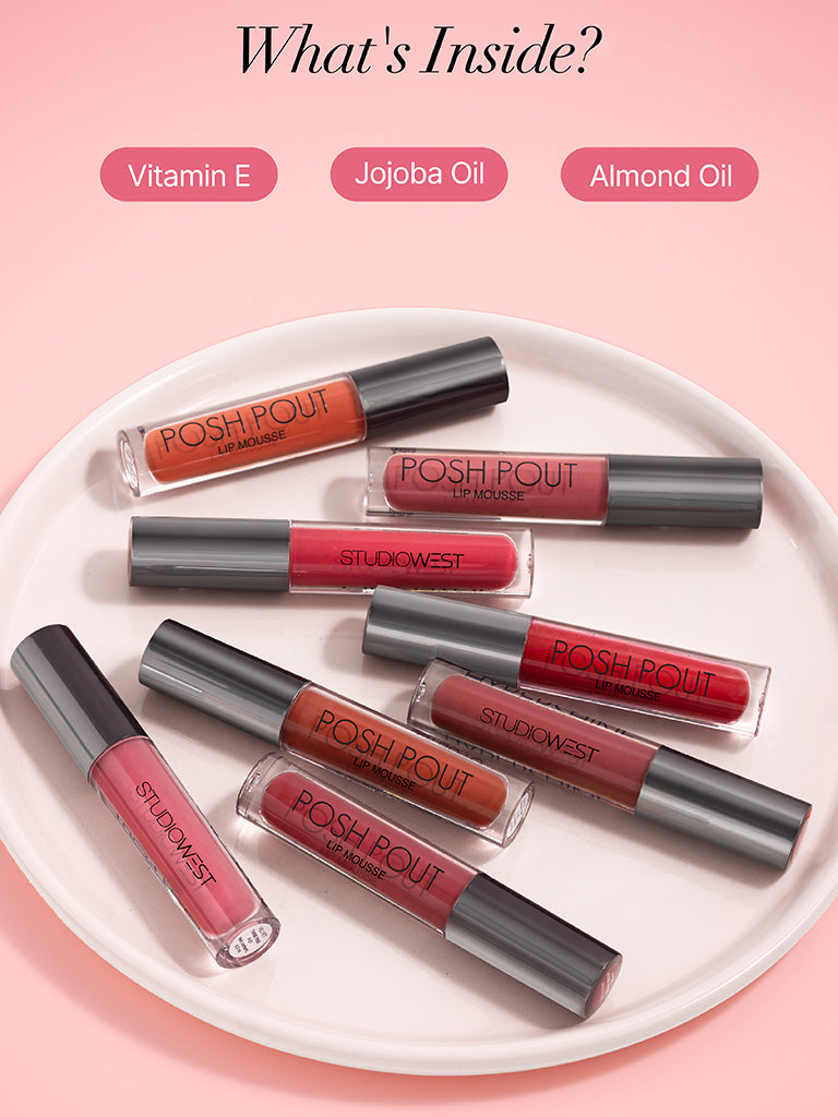 Studiowest Posh Pout Rose All Day P-02 Lip Mousse - 4.2 ml