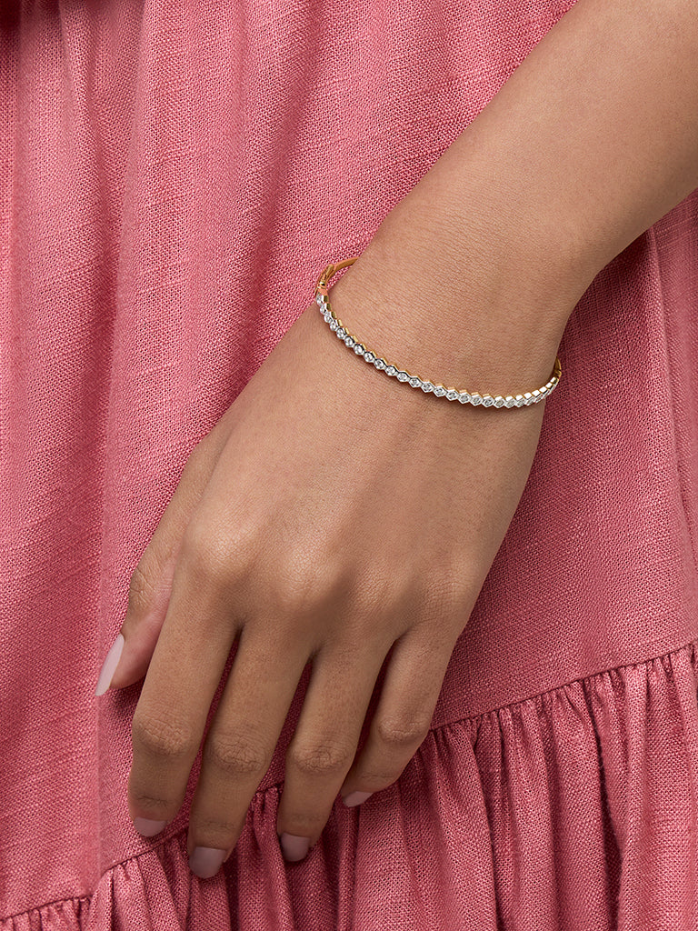 Westside X Pome Gold Hexagon Linear Bracelet