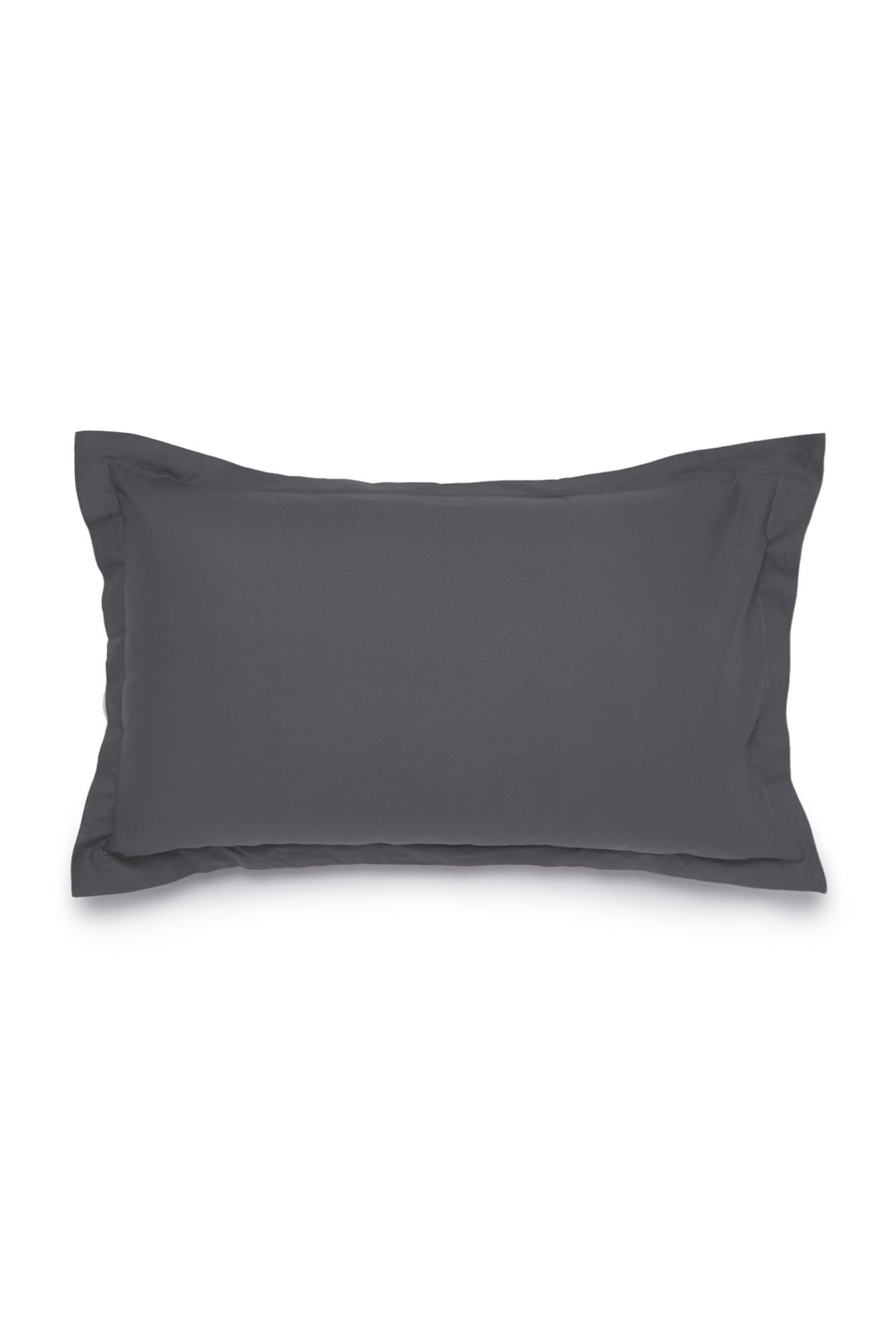 Westside Home Charcoal Pure Cotton Pillowcase Set of Two