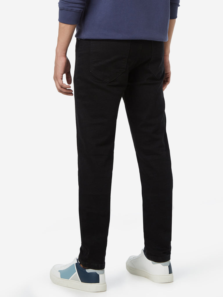 WES Casuals Black Slim Fit Jeans