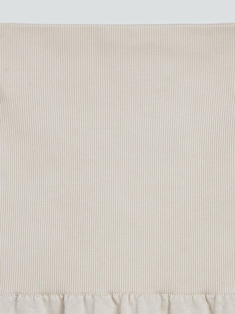 Wunderlove Beige Seam-Free Shaping Longpant