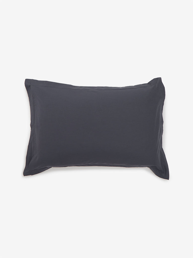 Westside Home Navy Solid Pillow cover Set of Two