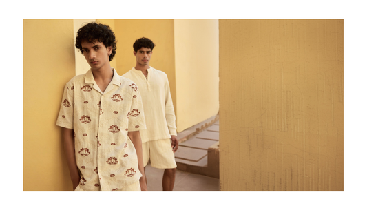 Men wearing breathable cotton, linen and blend outfits for everyday comfort at Westside