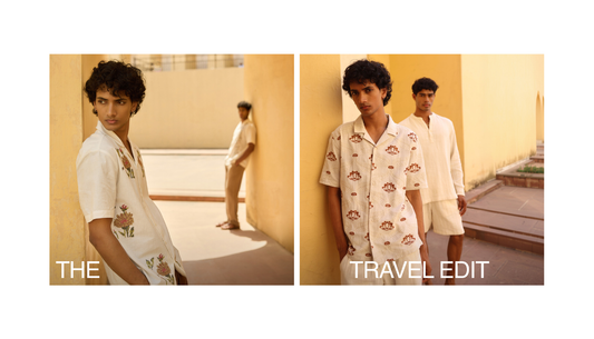 Man styling a smart summer travel wardrobe with breathable shirts and casual vacation outfits from Westside