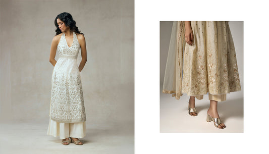 White & Gold Onam Outfits for a Modern Festive Look