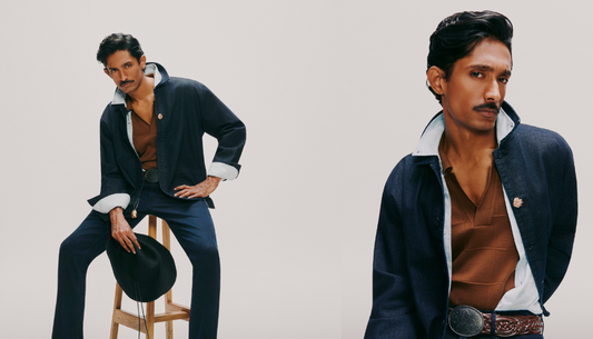 Retro-inspired denim styles influenced by Bollywood’s 70s fashion, featured in Westside’s A/W’25 collection.