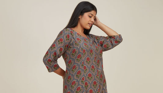 Floral Printed Kurta For Women By Diza