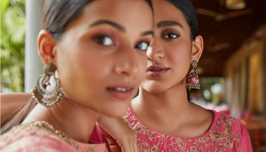 Womens Pink Ethnic Suits By Vark
