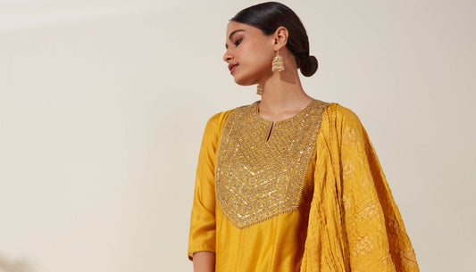 Yellow Suit For Women By Vark