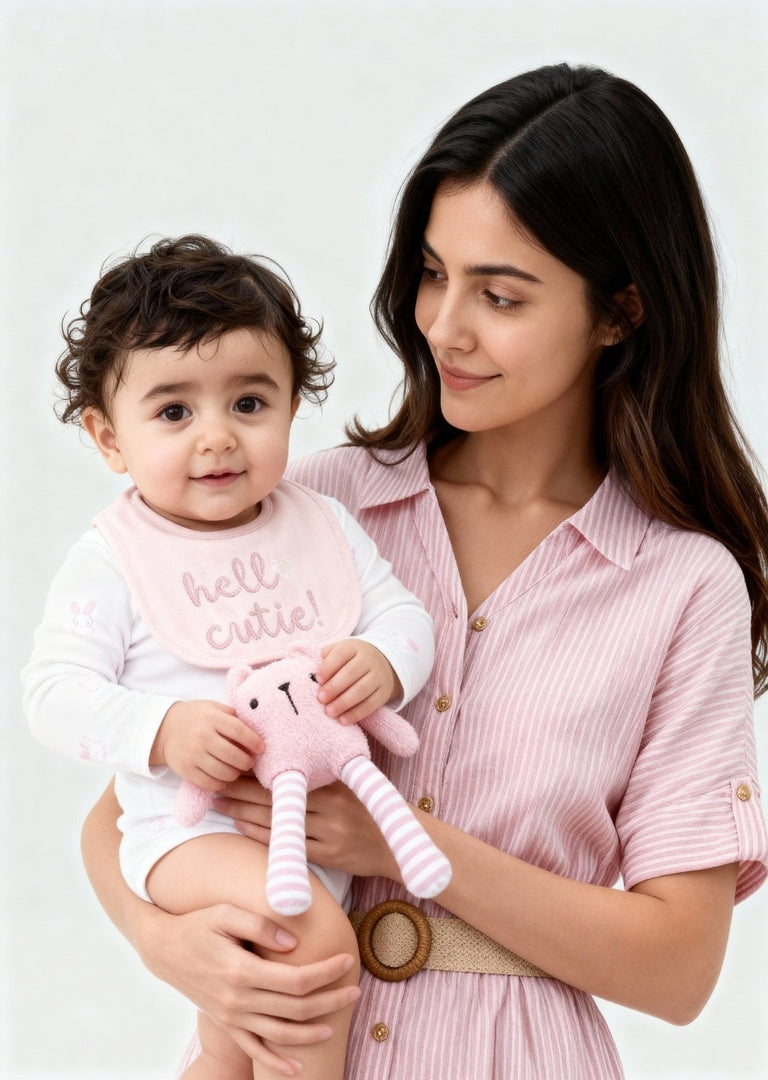 HOP Baby Pink Cotton Gift Set (Pack of 8)