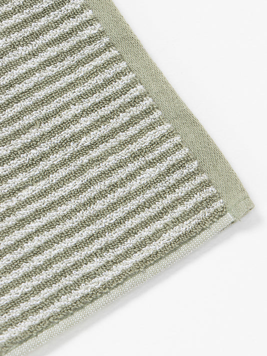 Westside Home Mint Thin Striped Hand Towel