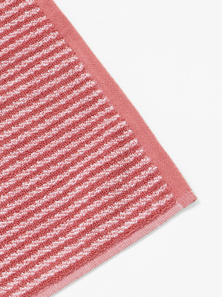 Westside Home Withered Rose Striped Hand Towel