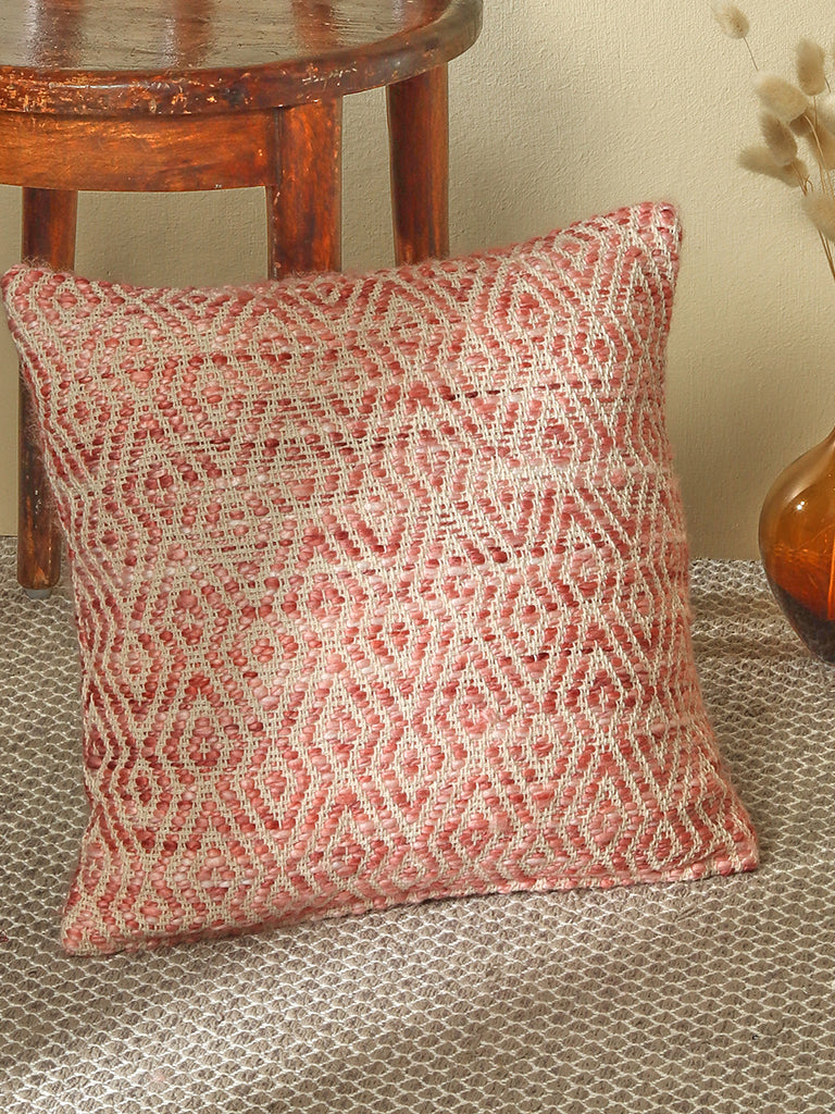 Buy Westside Home Dusty Rose Diamond Designed Cushion Covers from Westside